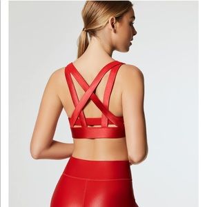 Carbon38 Glossy Cross Back Bra